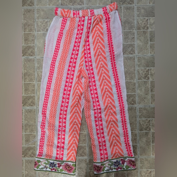 FARM Rio Geometric Pattern Pants Small - Picture 3 of 5